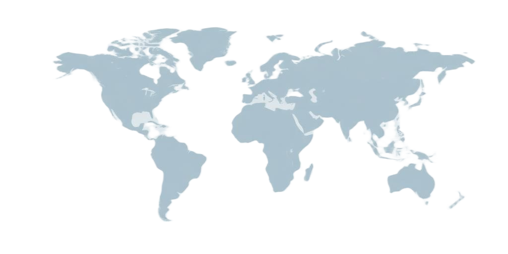 World map coverage